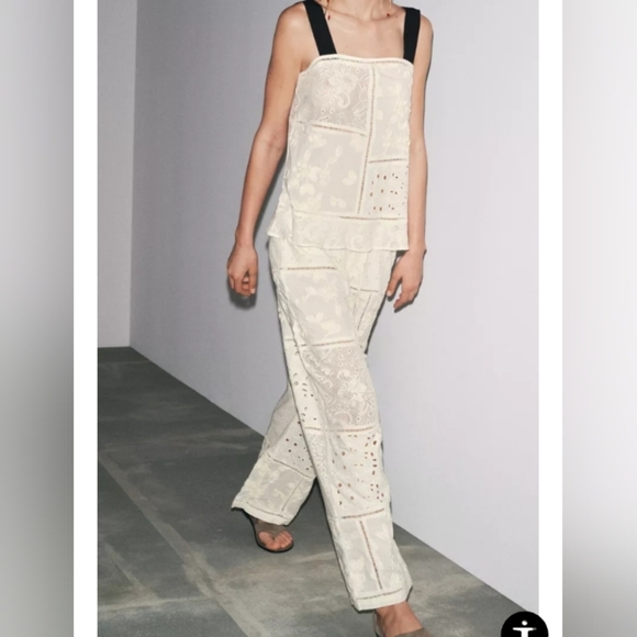 Zara ZW Collection Patchwork Embroidered Top - Picture 3 of 8